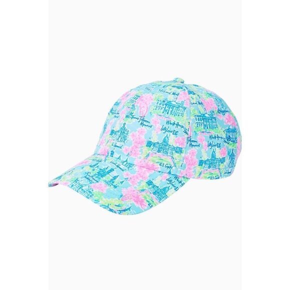 🌴☀️🏖 NWT LILLY PULITZER Women’s Run Around Hat Lilly Loves DC - Picture 2 of 16